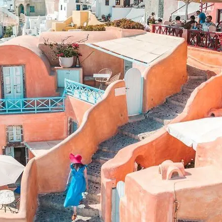 Feriehus Santorini Charming Haven-pool & Sauna Retreat Megalochori (Santorini)